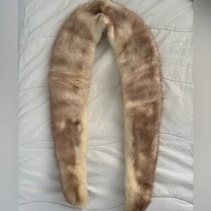 Genuine Beige Mink Collar